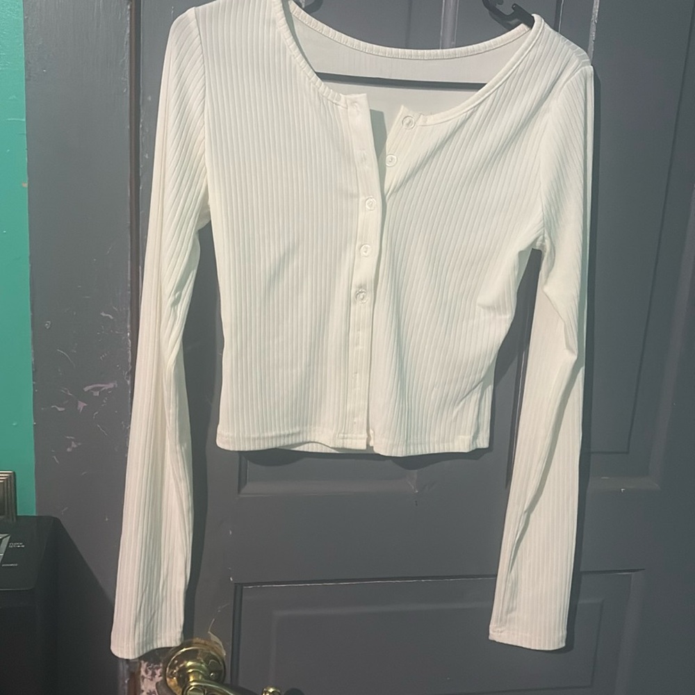 White button up long sleeve